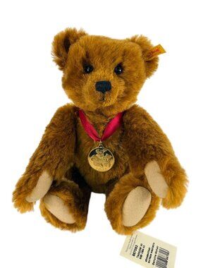 Steiff 2003 Bear of the Year Mohair Danbury Mint Medallion Ltd Ed Tag 667053 12"